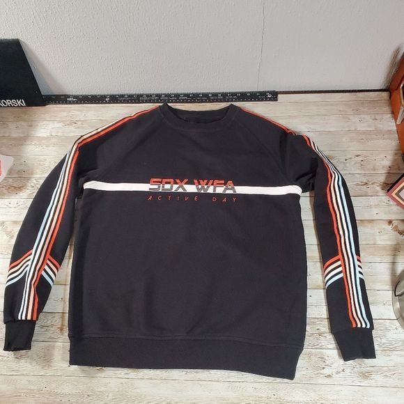 Sarah’s Day x White Fox Boutique | SDX WFA Crewneck Striped Rally‎ Sweatshirt S - Picture 4 of 8